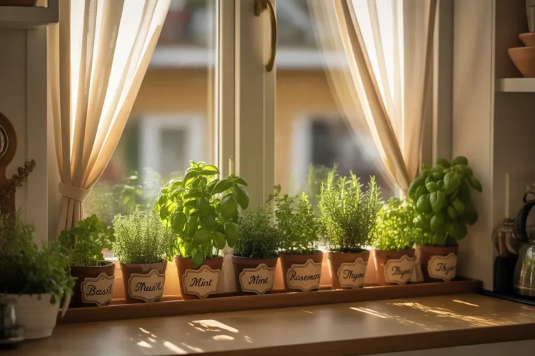 Apartment Indoor Herb Garden Ideas for Sunny Windows