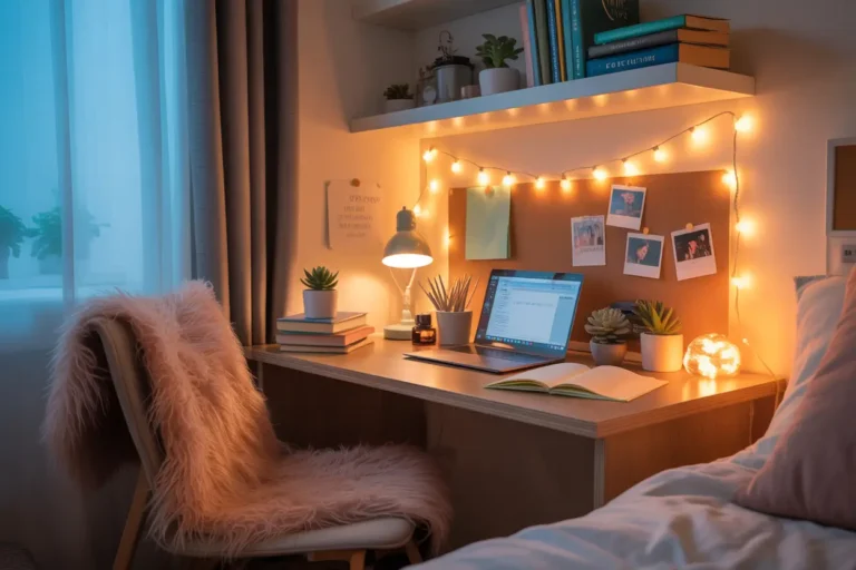 Dorm Room Ideas for Cute and Relaxing Study Spaces