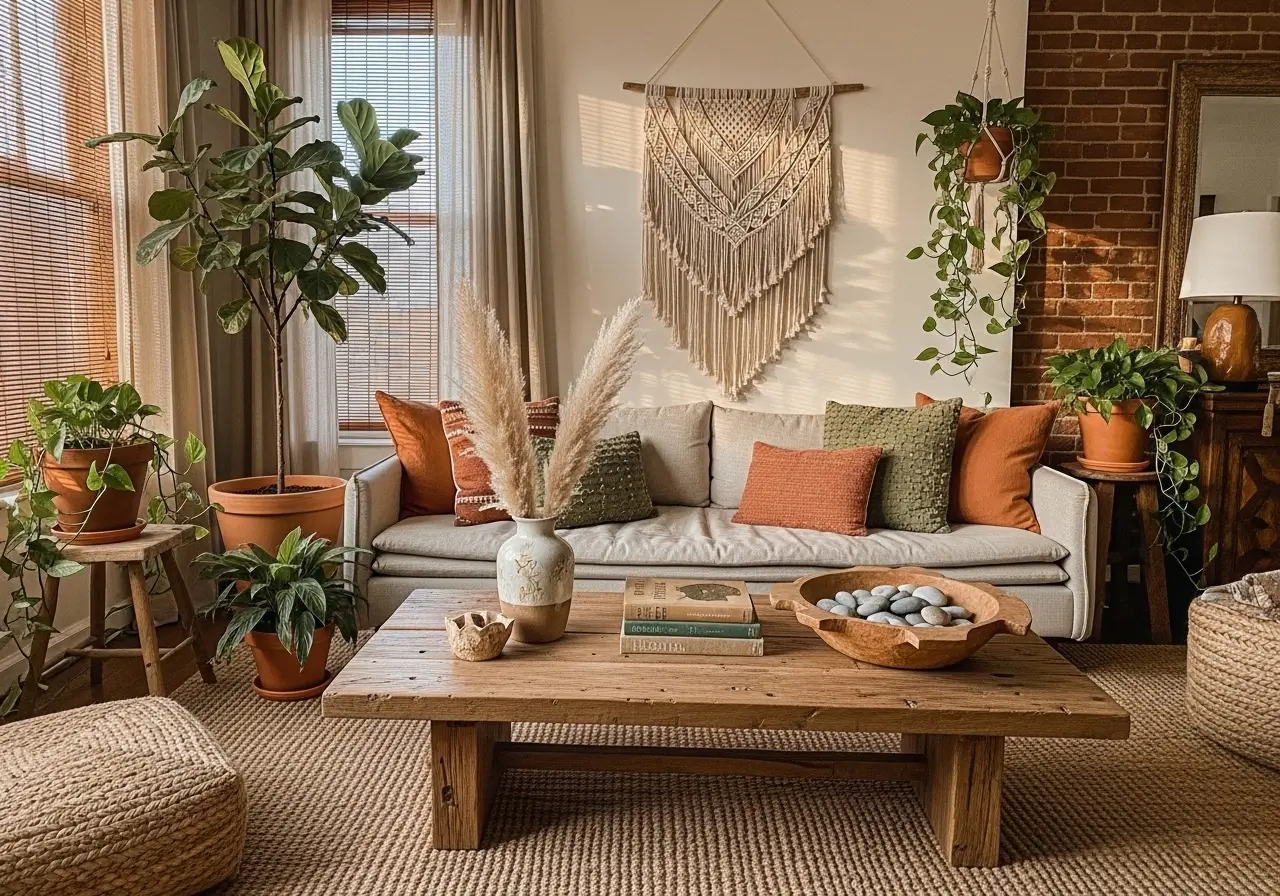 Earthy Apartment Aesthetic Ideas with Natural Decor