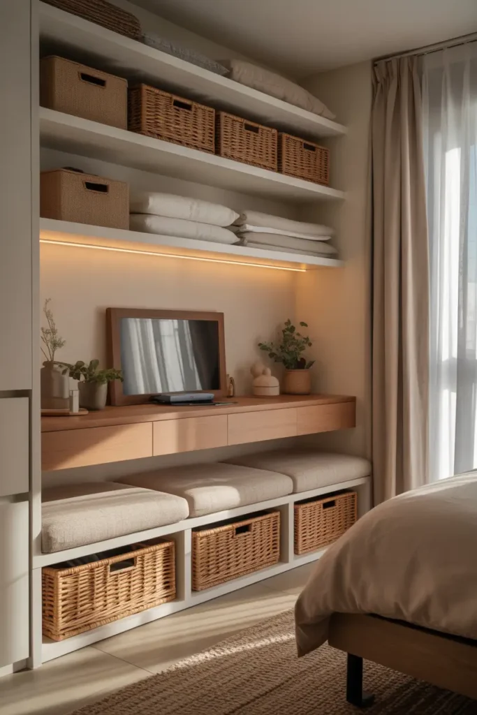 Hidden Storage That Keeps Surfaces Calm