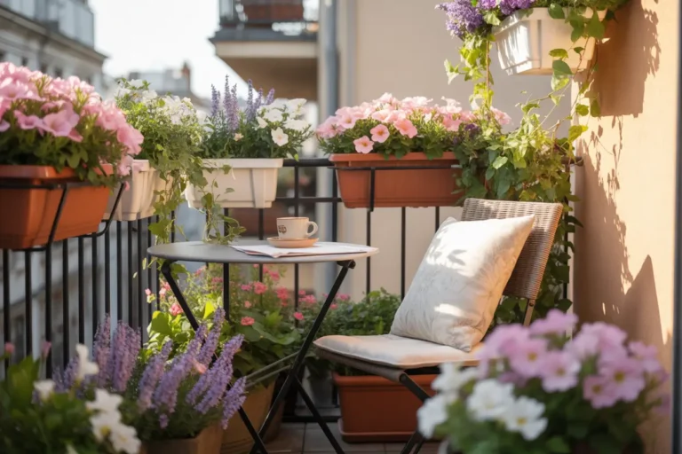 Lovely Apartment Balcony Flowers for Relaxing Outdoor Corners