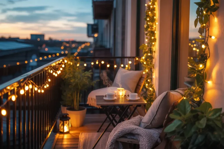 Small Apartment Balcony Lighting Ideas That Glow