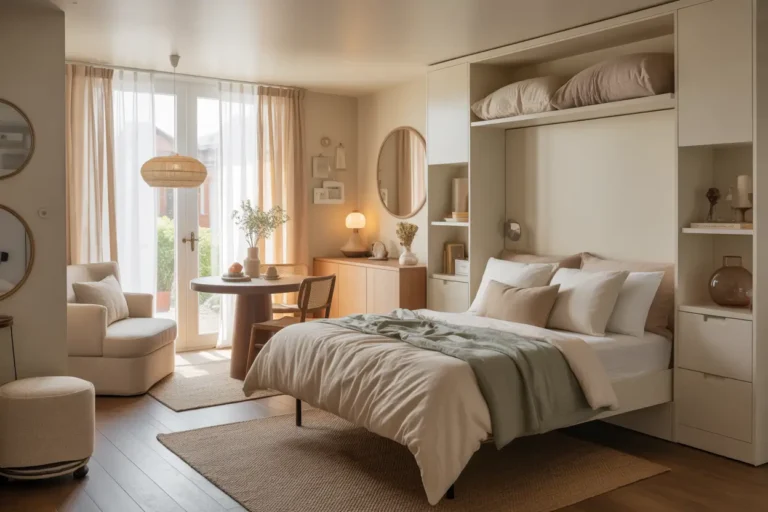 tiny studio apartment