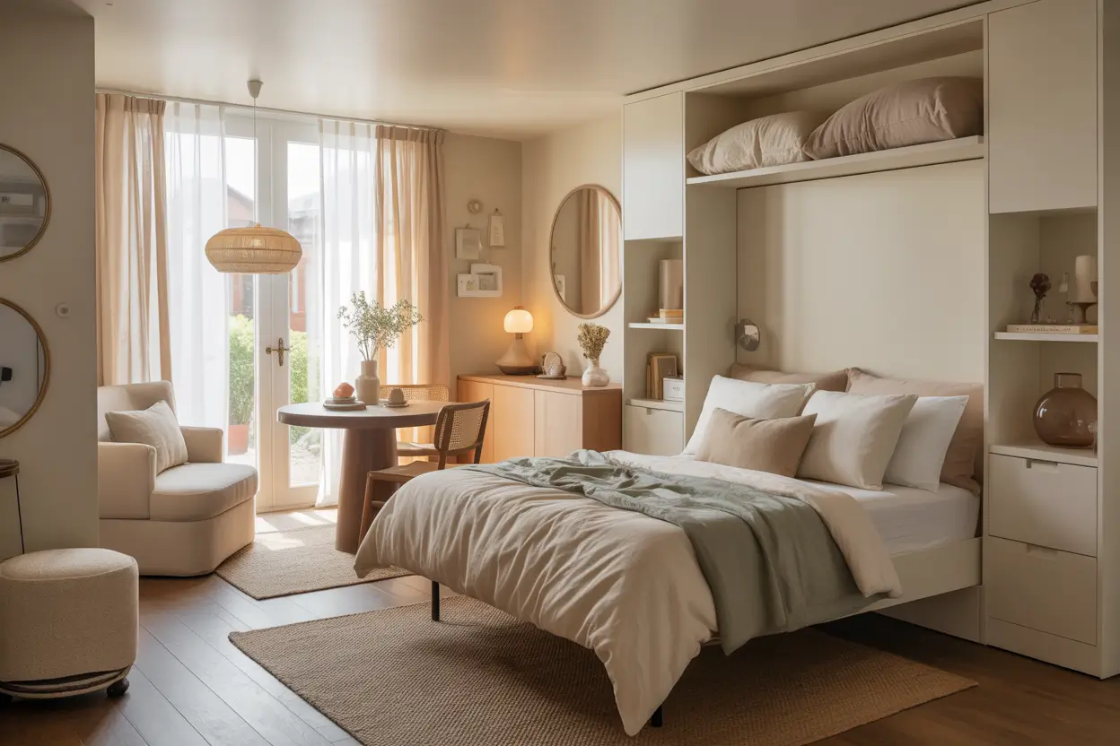 tiny studio apartment