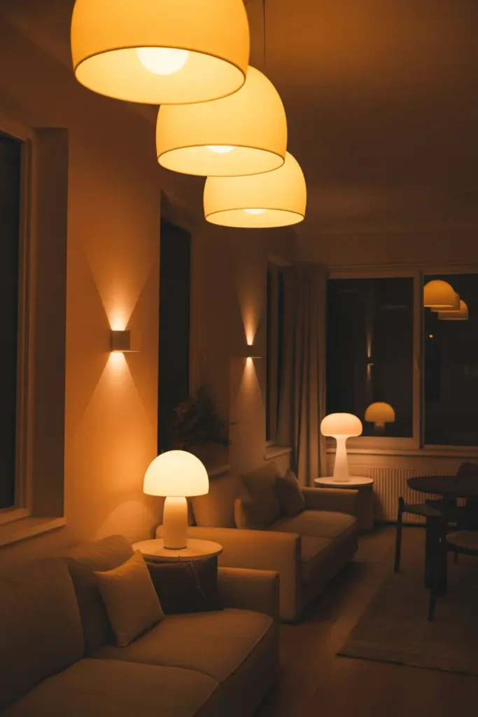 Soft Layered Lighting for Cozy Evenings