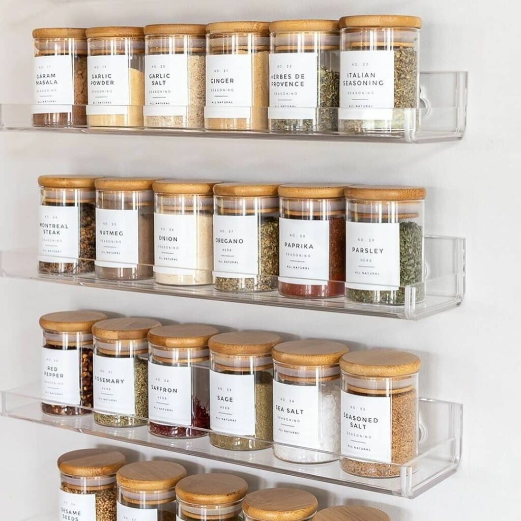 Vertical Spice Wall Rack