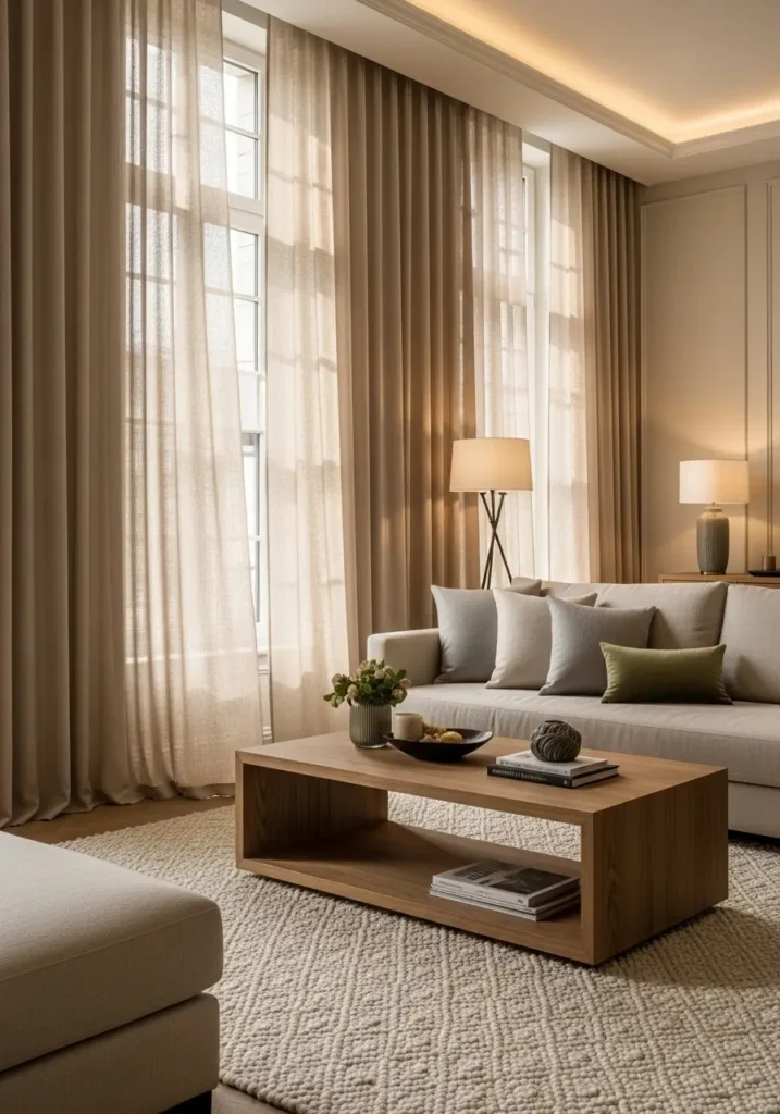 Add Floor Length Curtains