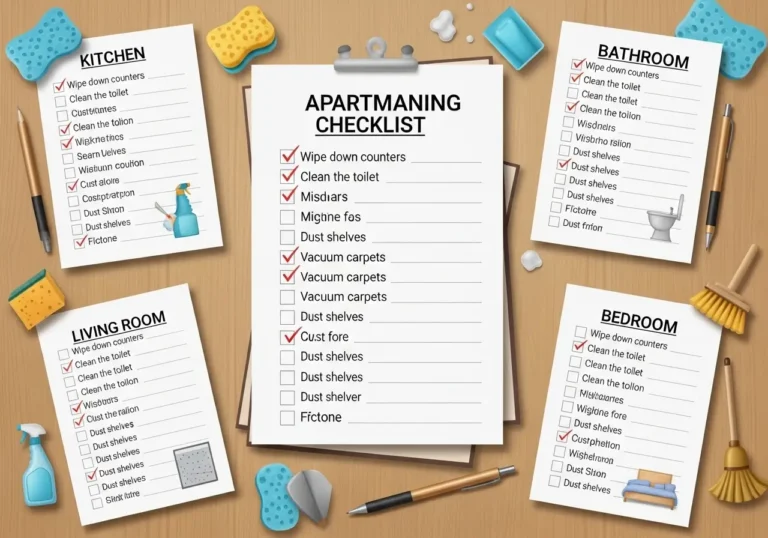 Apartment Cleaning Checklists for Every Corner of Your Home
