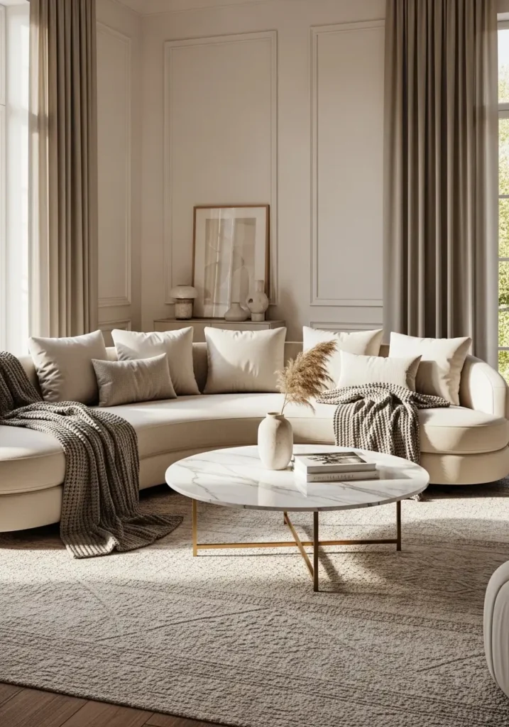 Choose Curved Furniture Shapes