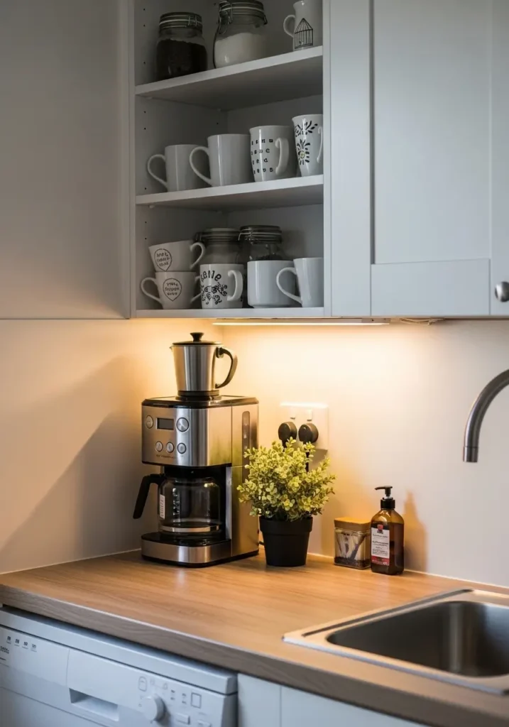 Cozy Kitchen Coffee Station
