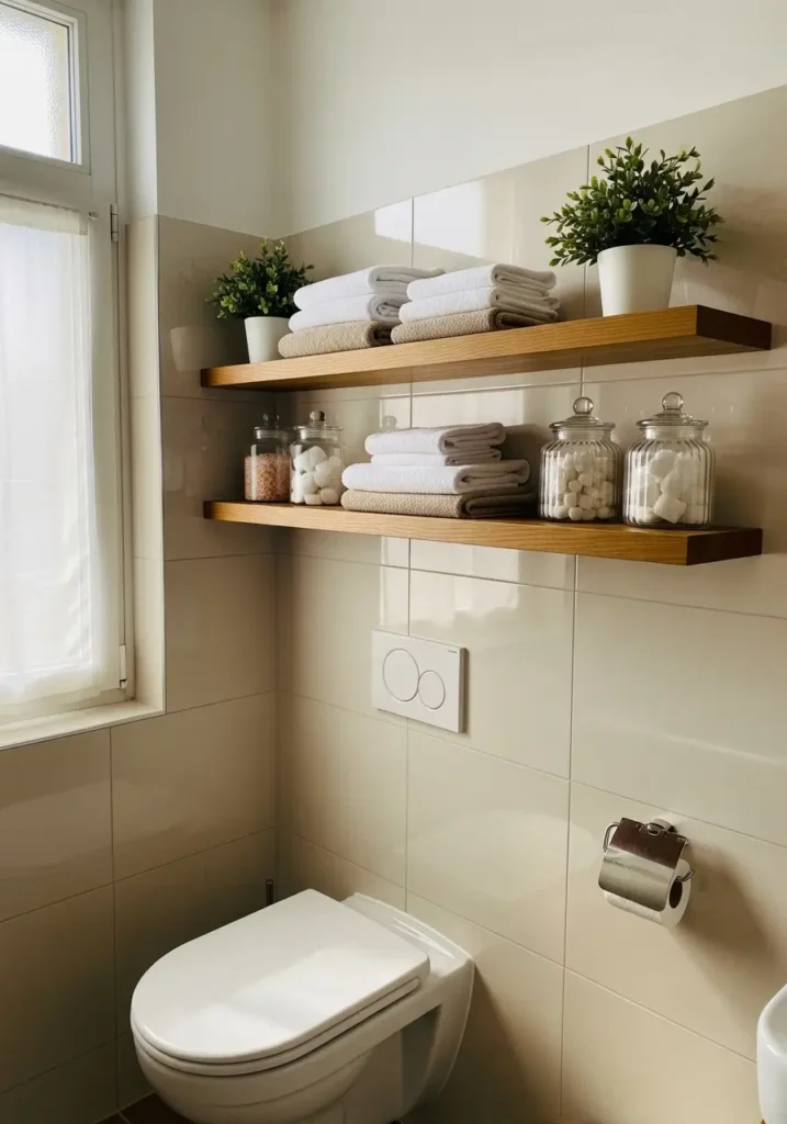Floating Shelves for Vertical Storage