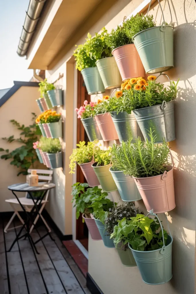 Hanging Bucket Garden