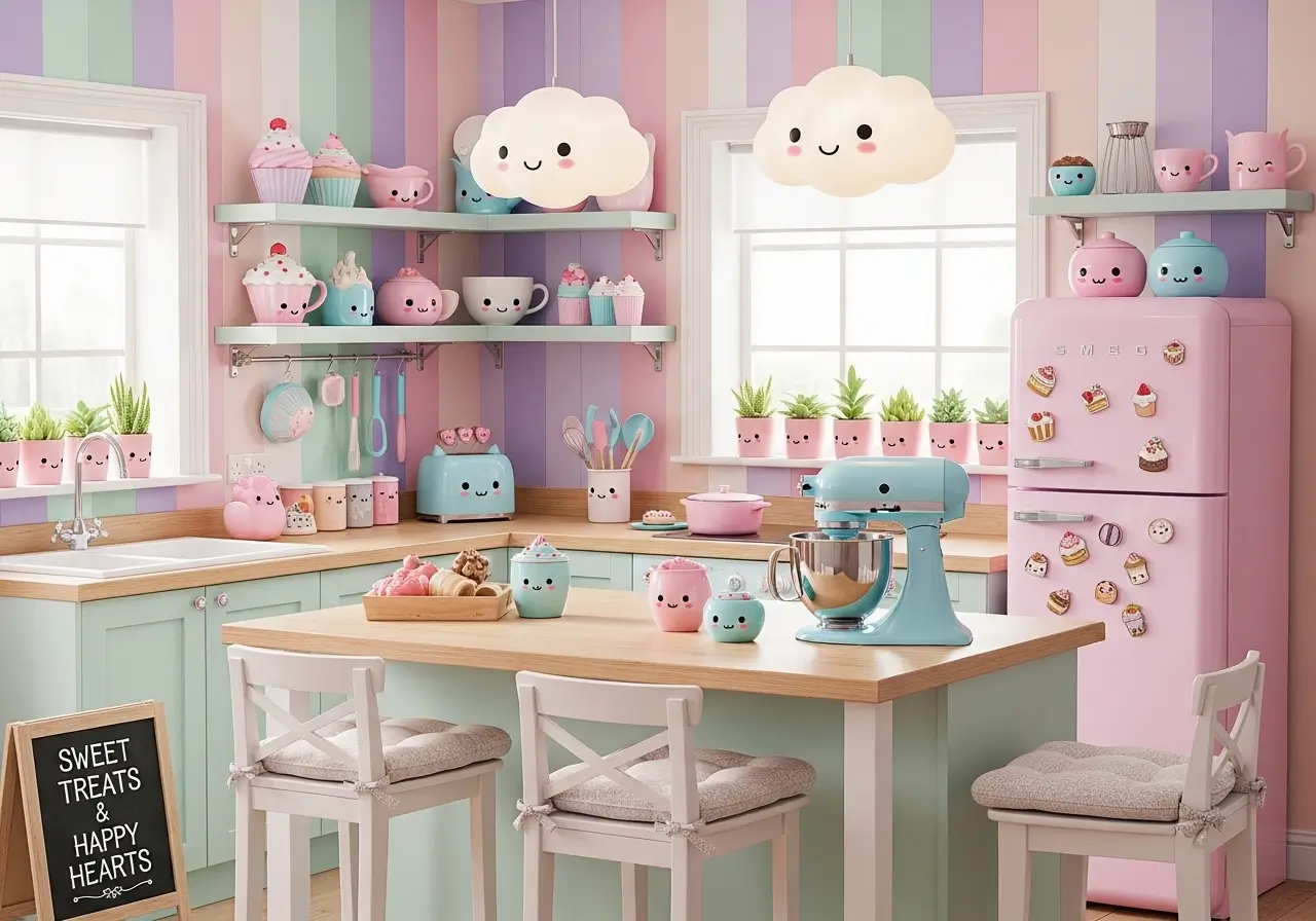 Kawaii Kitchen Decor for a Sweet Pastel Makeover