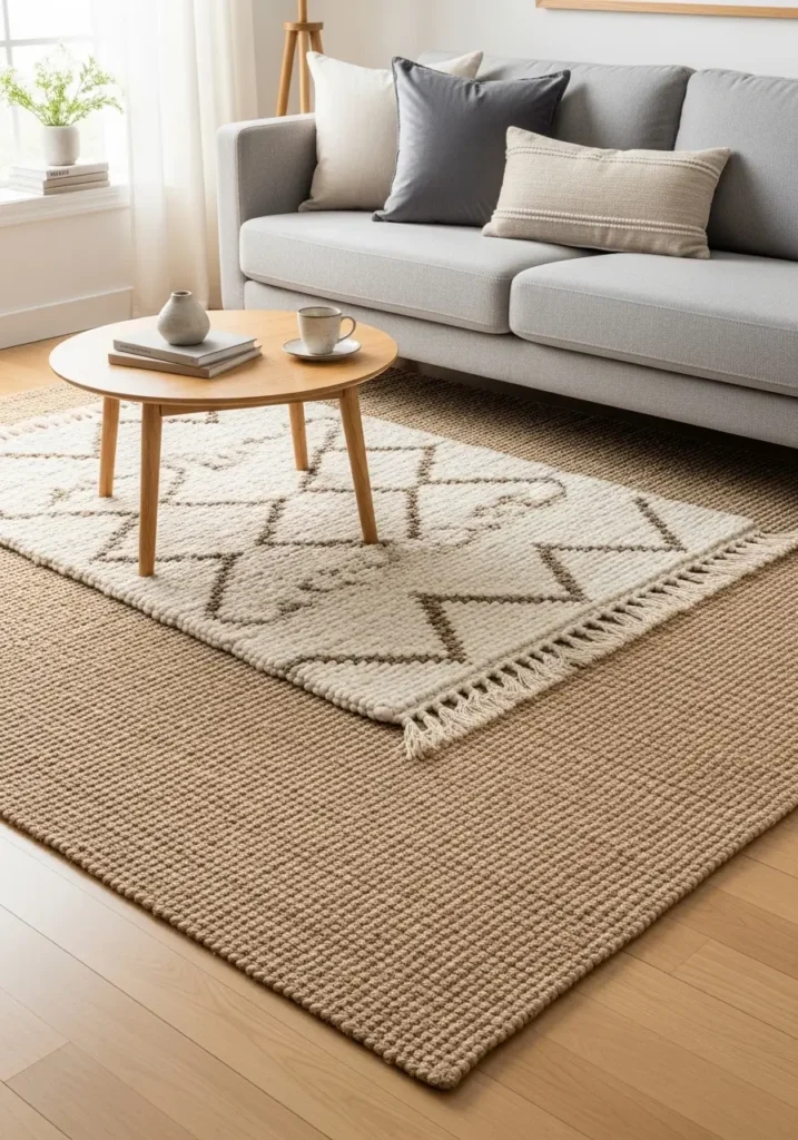 Layered Rugs for Soft Warm Floors