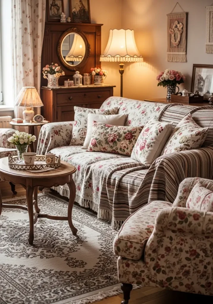 Mixed Patterns for a Collected Vintage Look