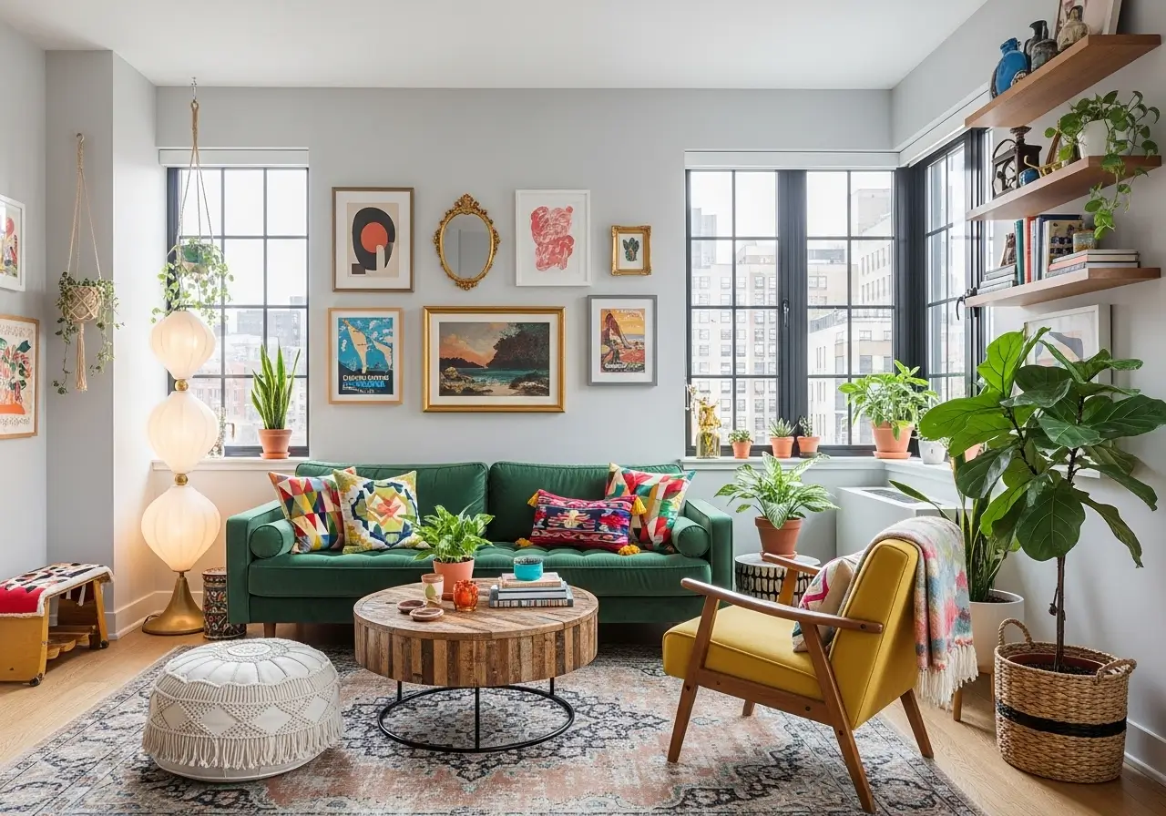 Modern Eclectic Apartment Decor for Small Spaces