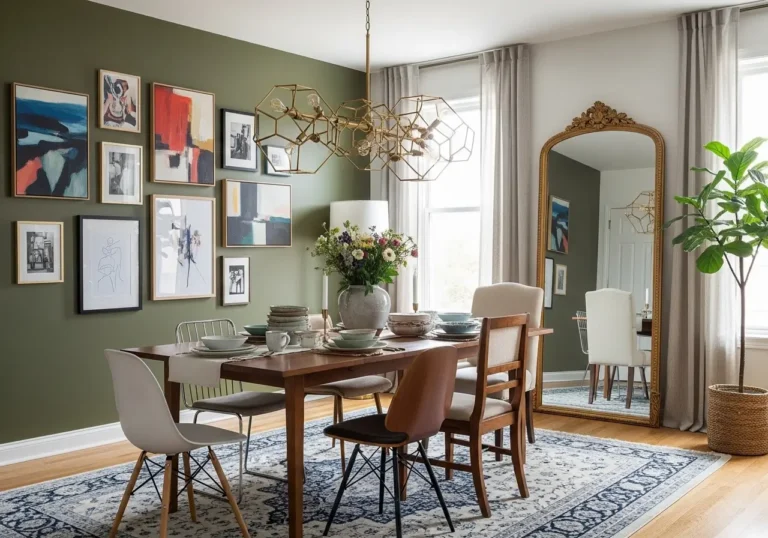Modern Eclectic Apartment Dining Room Updates for Homes