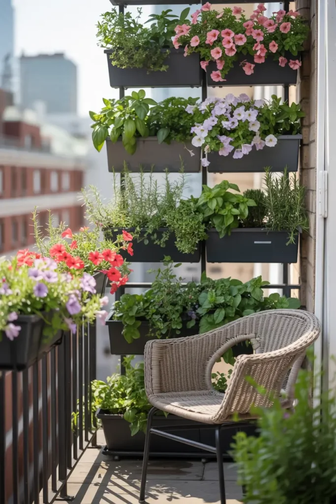 Railing-Mounted Planter Boxes