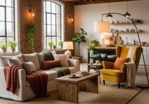 Simple Loft Apartment Decorating Ideas for Warm Homes