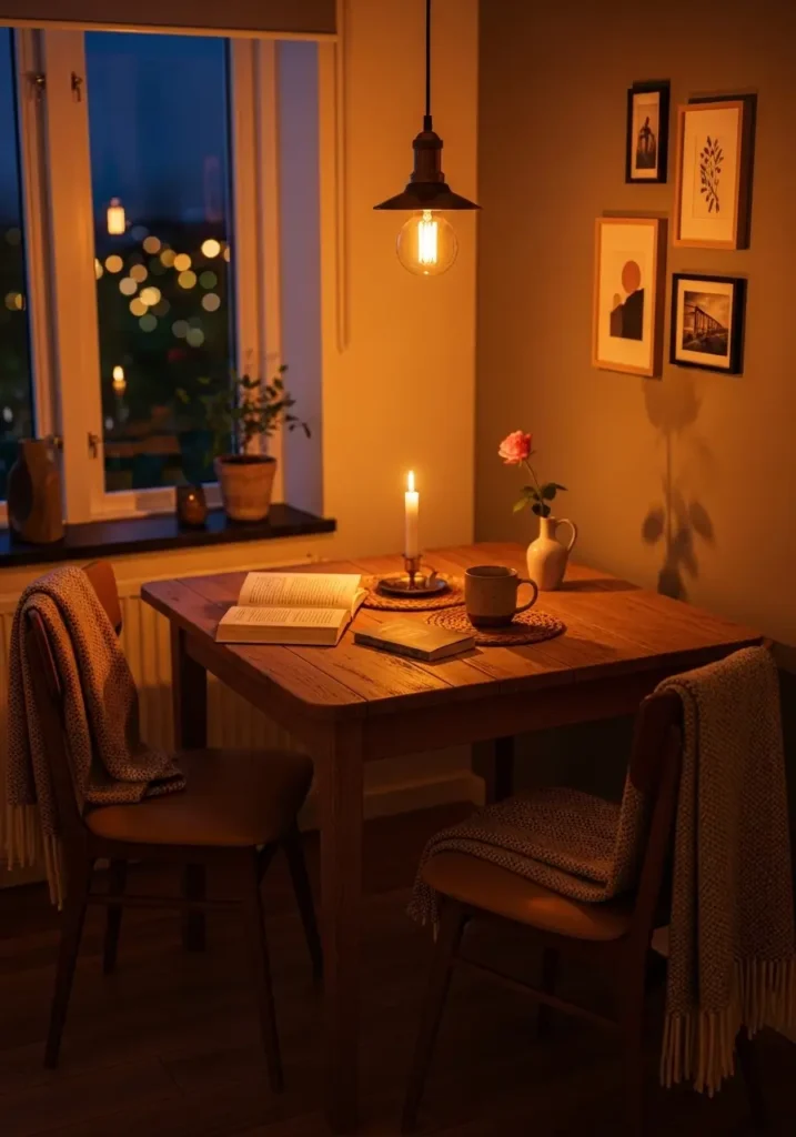 Small Dining Corner With Warm Charm