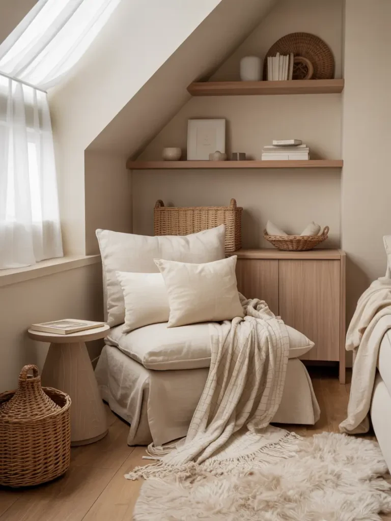 Soft Neutral Living Corner