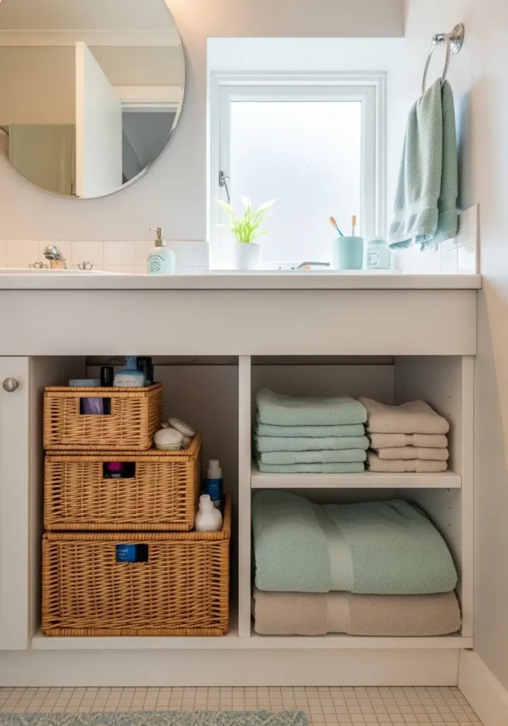 Stackable Baskets for Under-Sink Storage