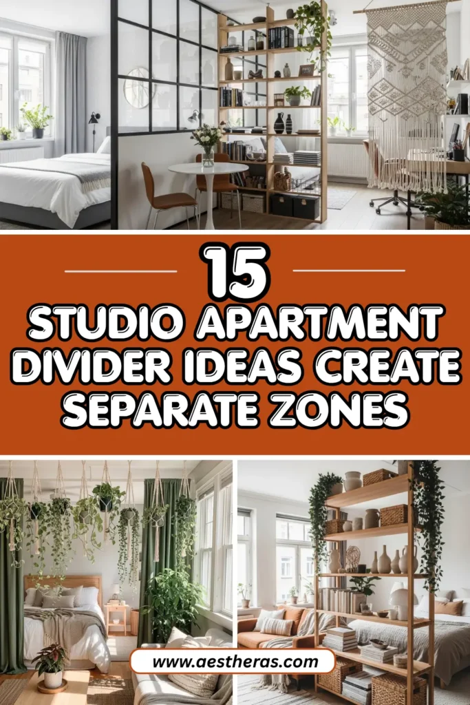 Studio Apartment Divider Ideas That Create Separate Zones