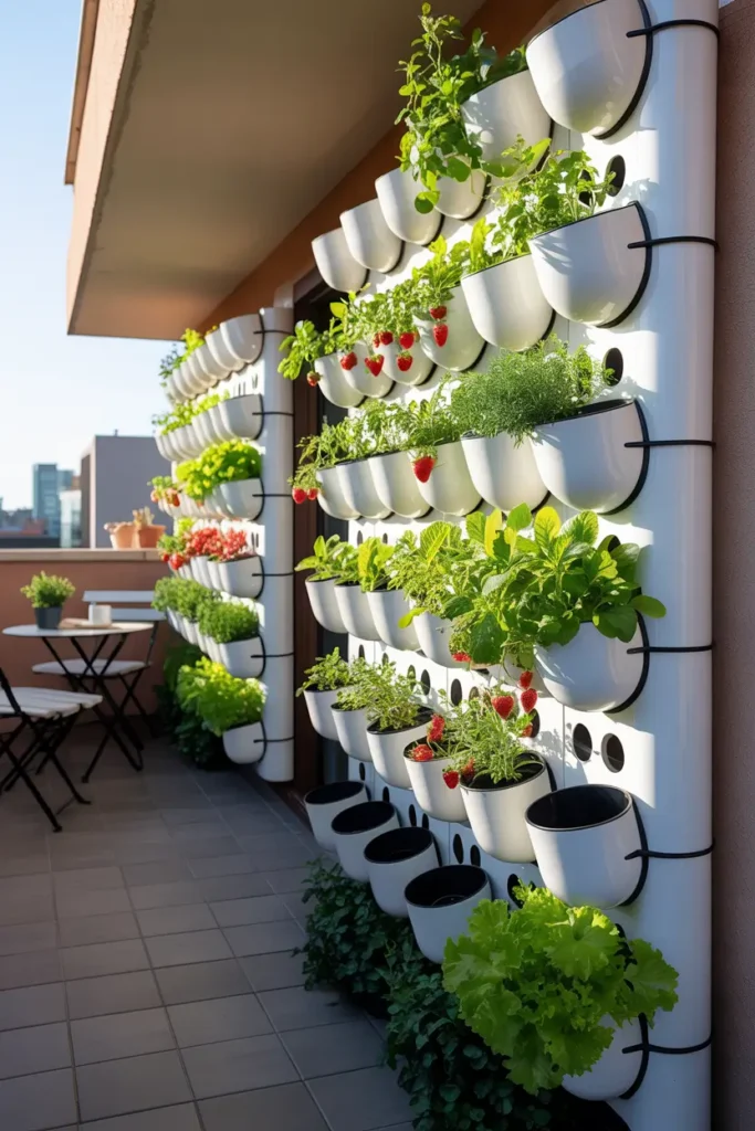 Vertical PVC Pipe Planters