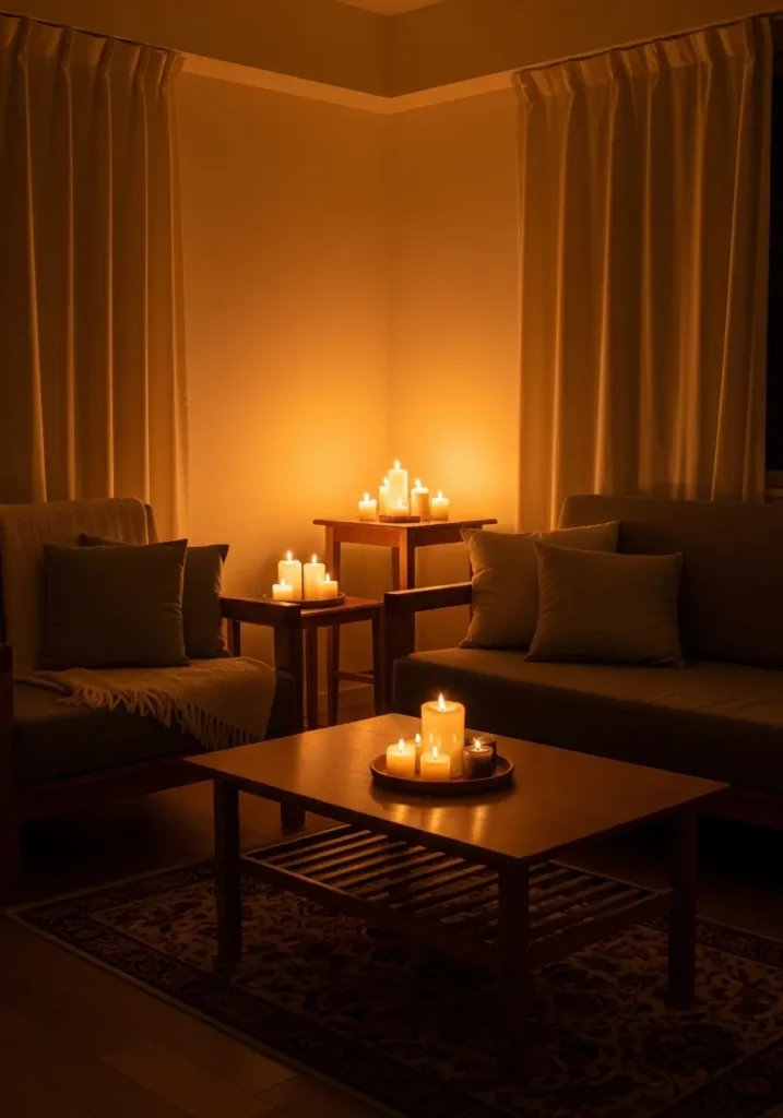 Warm Candlelit Evening Atmosphere