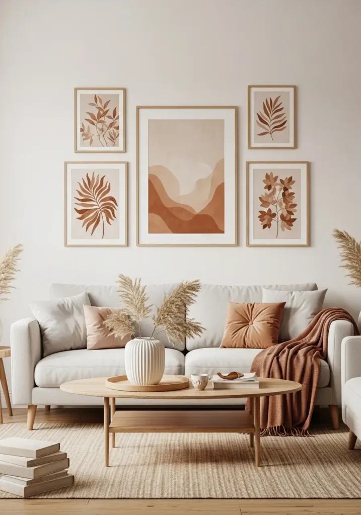 Warm Neutral Gallery Wall