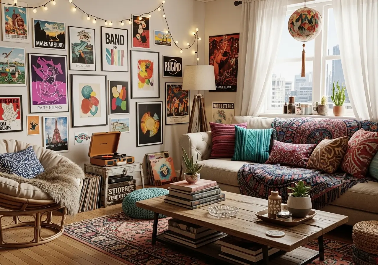 Aesthetic College Living Room Ideas for Student Apartments