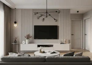 Apartment Living Room TV Wall Designs That Create a Modern Focal Point