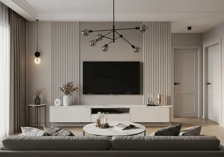 Apartment Living Room TV Wall Designs That Create a Modern Focal Point