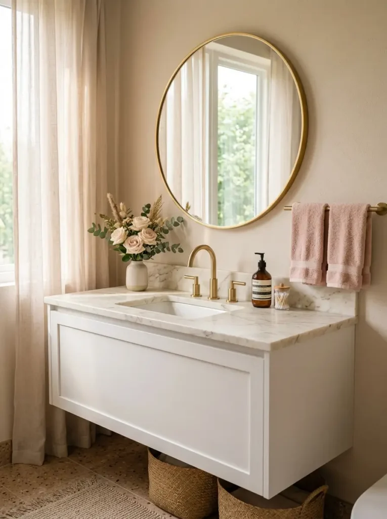Blush Vanity Corner