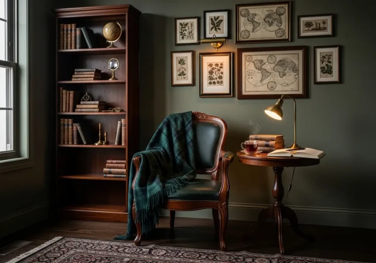 Dark Academia Apartment Decor for Warm, Moody Corners
