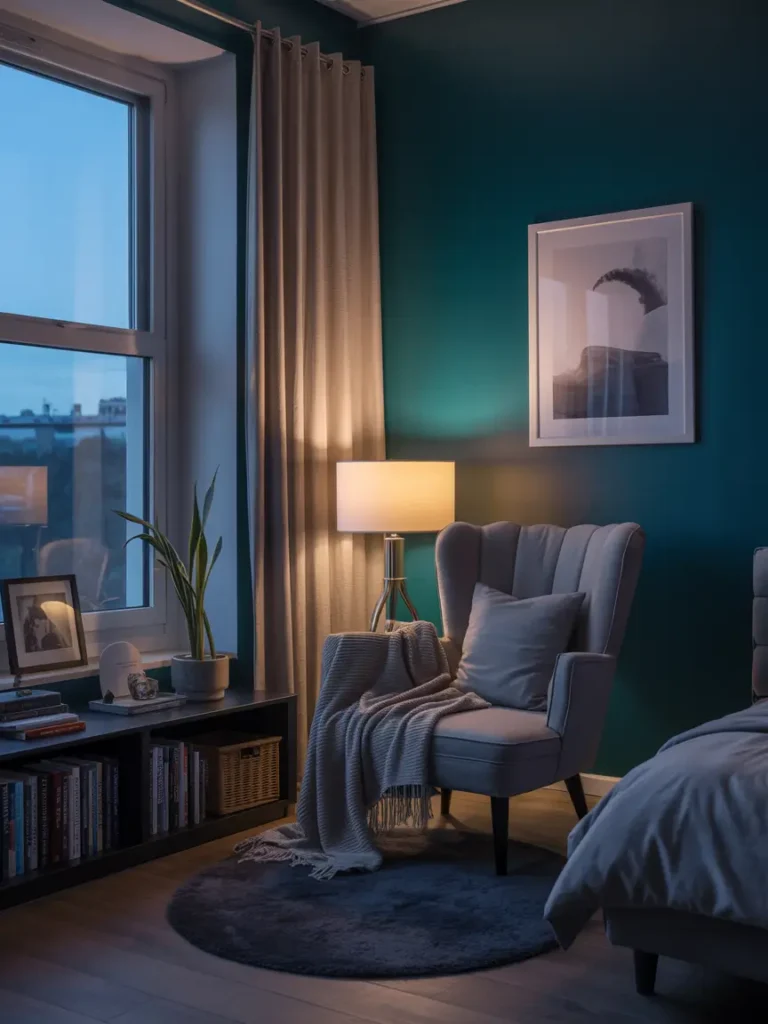 Dark Teal Cozy Corner