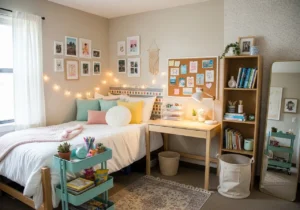 Dorm Apartment Decor Ideas for Cute Budget Dorm Bedroom