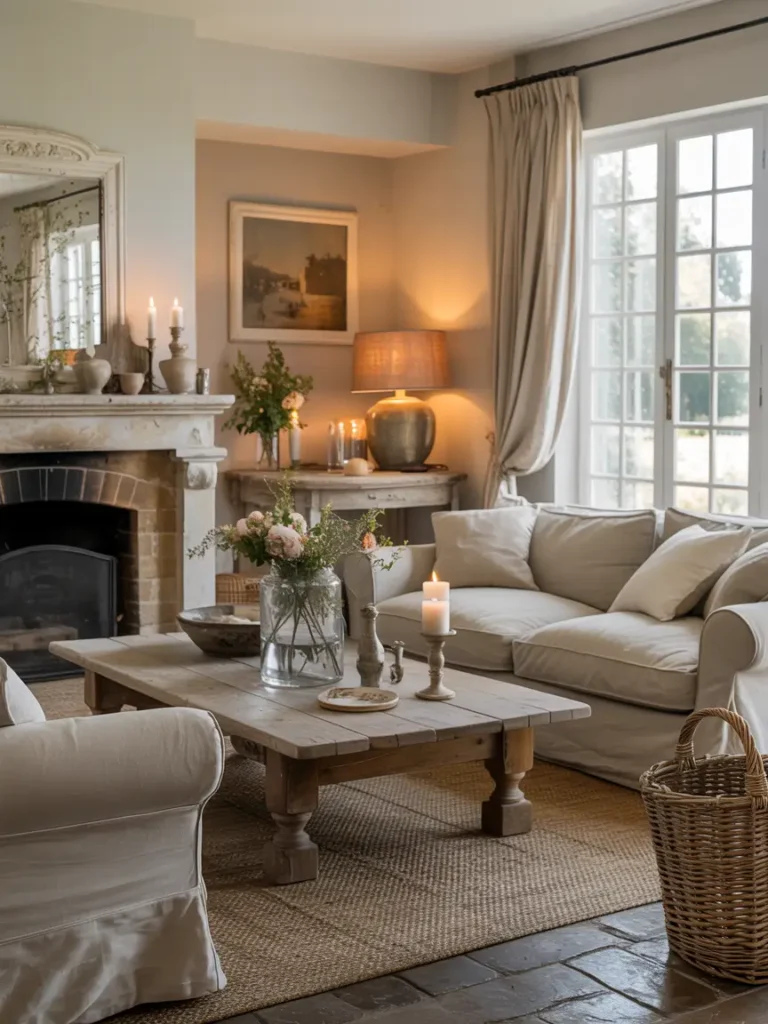 Elegant Slipcovered Sofas