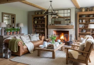 Farmhouse Living Room Furniture Ideas With Rustic Charm