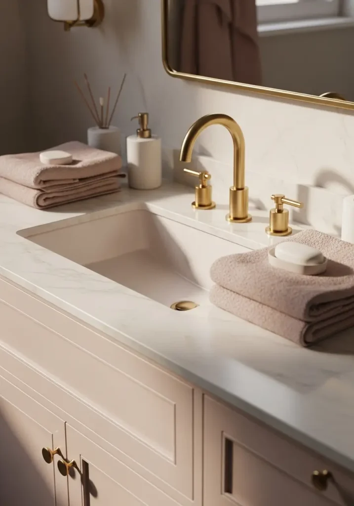 Gold Faucet Styling