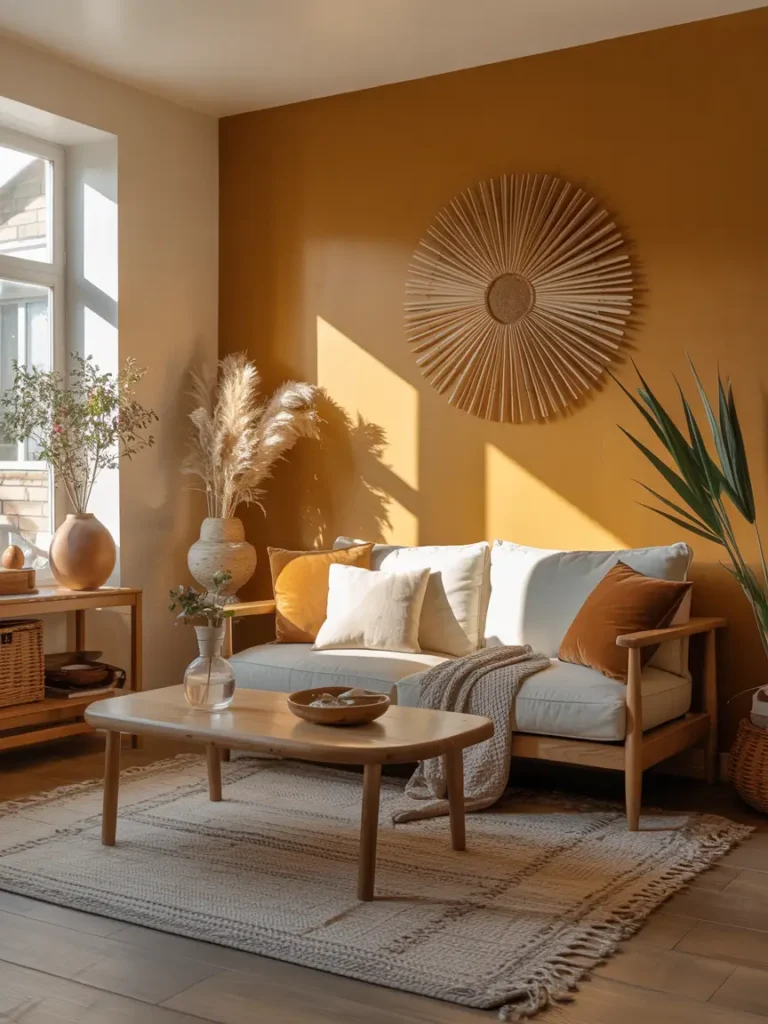 Golden Ochre Statement Wall Glow