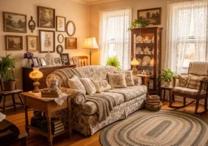 Grandma Core Living Room Ideas for Soft Vintage Comfort