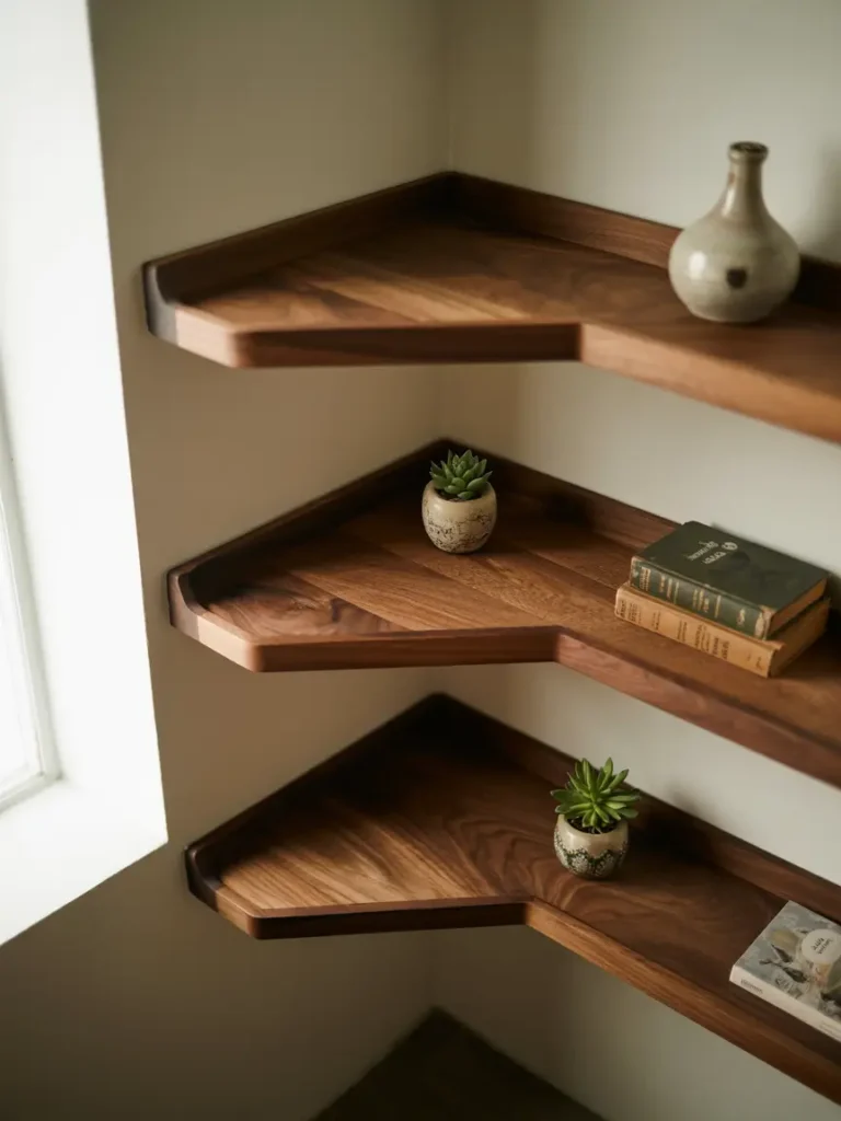 Hanging Corner Shelves