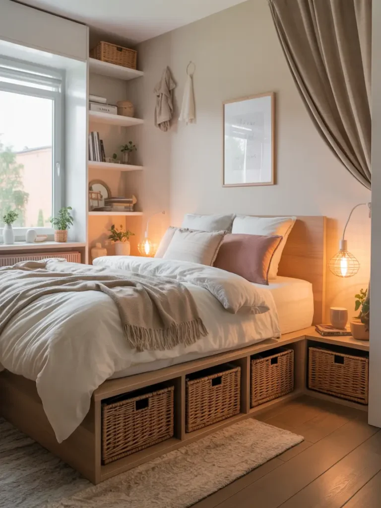 Hidden Basket Storage