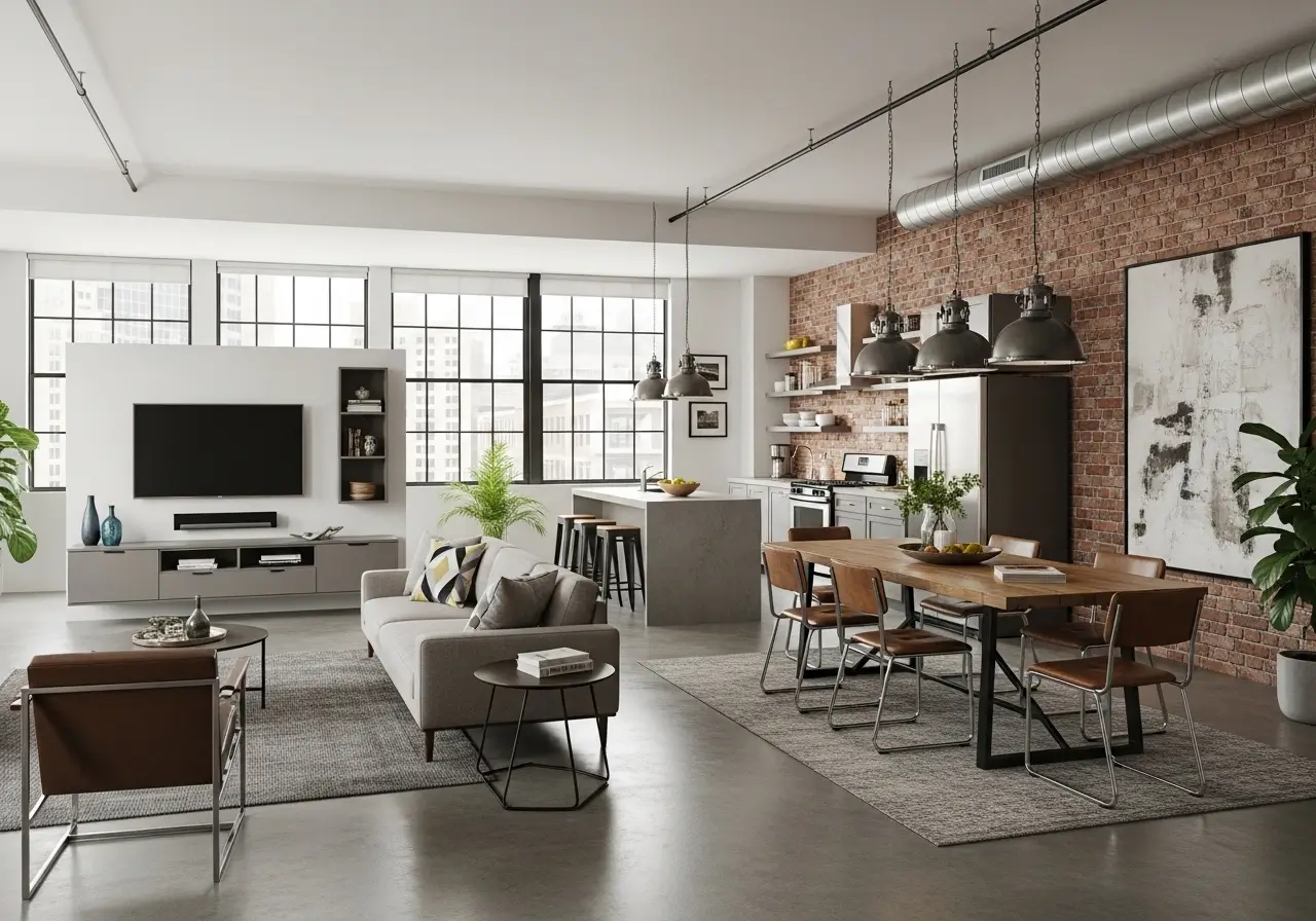 Loft Apartment Furniture Layout Inspiration for New Homes