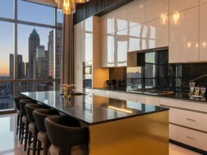 Luxury High Rise Apartment Kitchen Ideas for Sleek Glam
