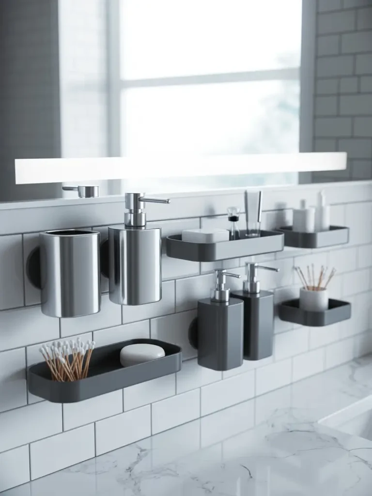 Magnetic Bathroom Storage