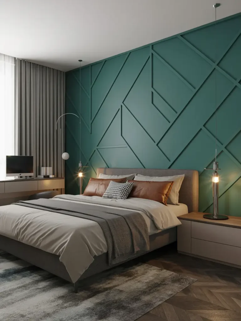 Modern Teal Geometry