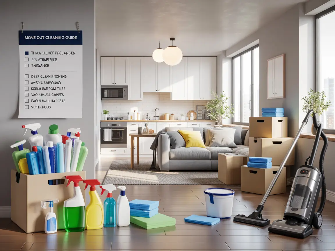 Move Out Apartment Cleaning Ideas for Busy Renters