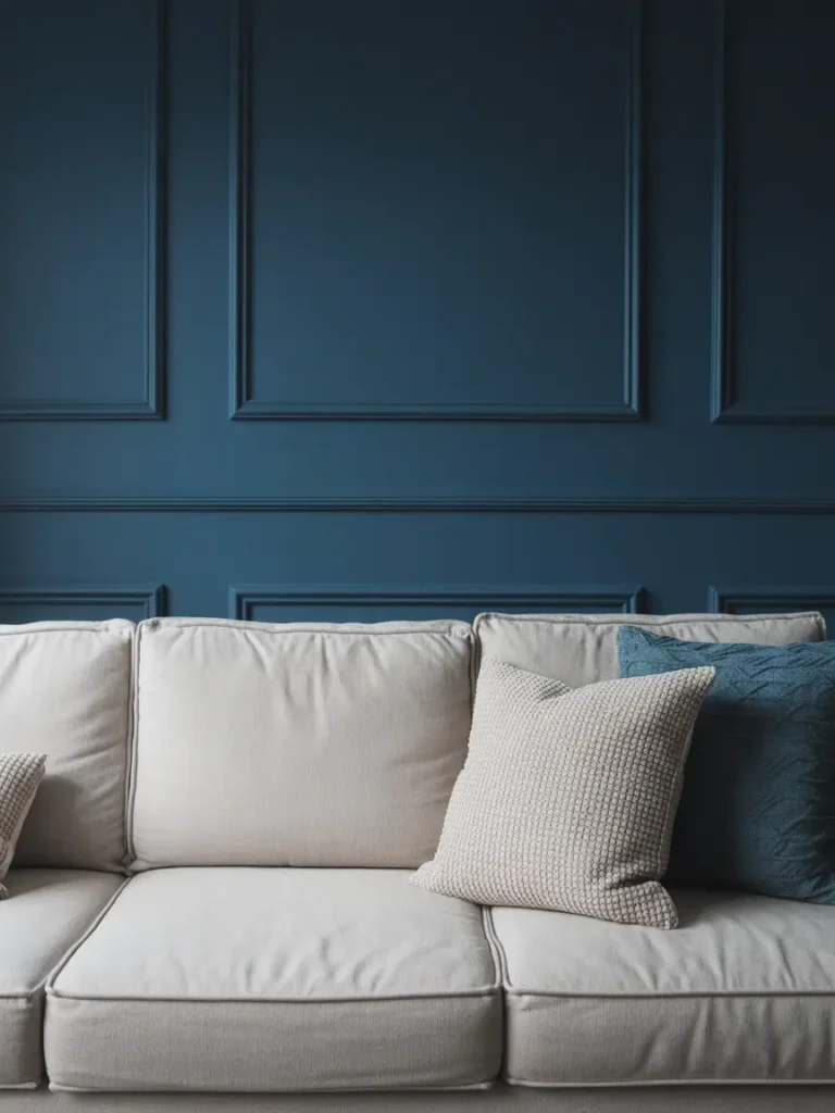 Navy Blue Statement Wall for Calm Depth